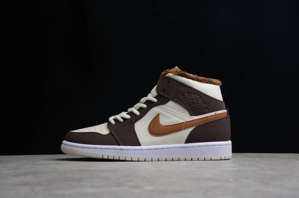 Air Jordan 1 Mid SE Cream Dark Chocolate by Air Jordan