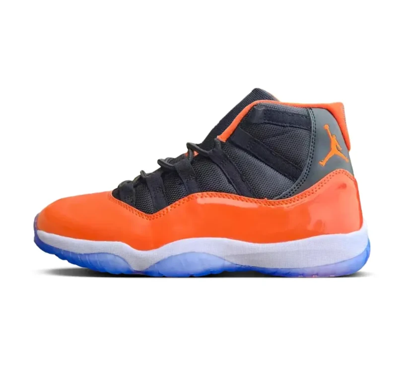 Air Jordan 11 Orange Black Shoes Sneakers by Air Jordan