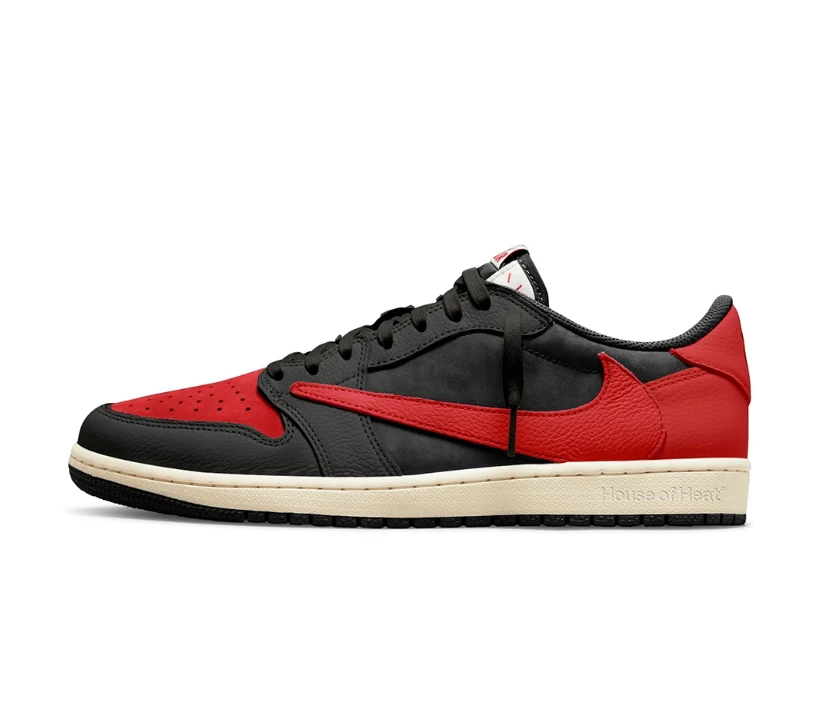 Air Jordan 1 Low OG Bred x Travis Scott Shoes Sneakers by Air Jordan