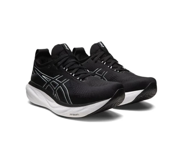 Asics Gel Nimbus 25 4E Wide Black Pure Silver 1011B618-001 by Air Jordan