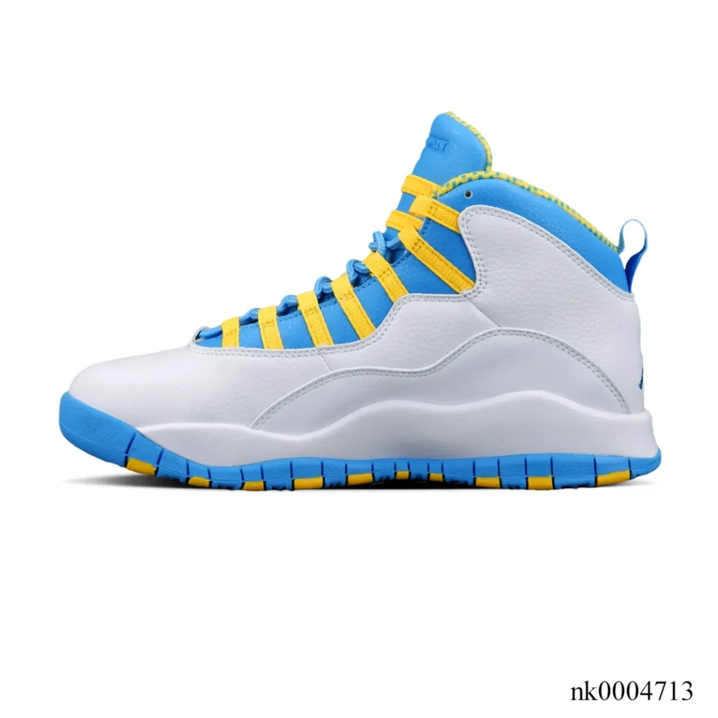 Air Jordan 10 Carolina Blue Yellow Shoes Sneakers by Air Jordan