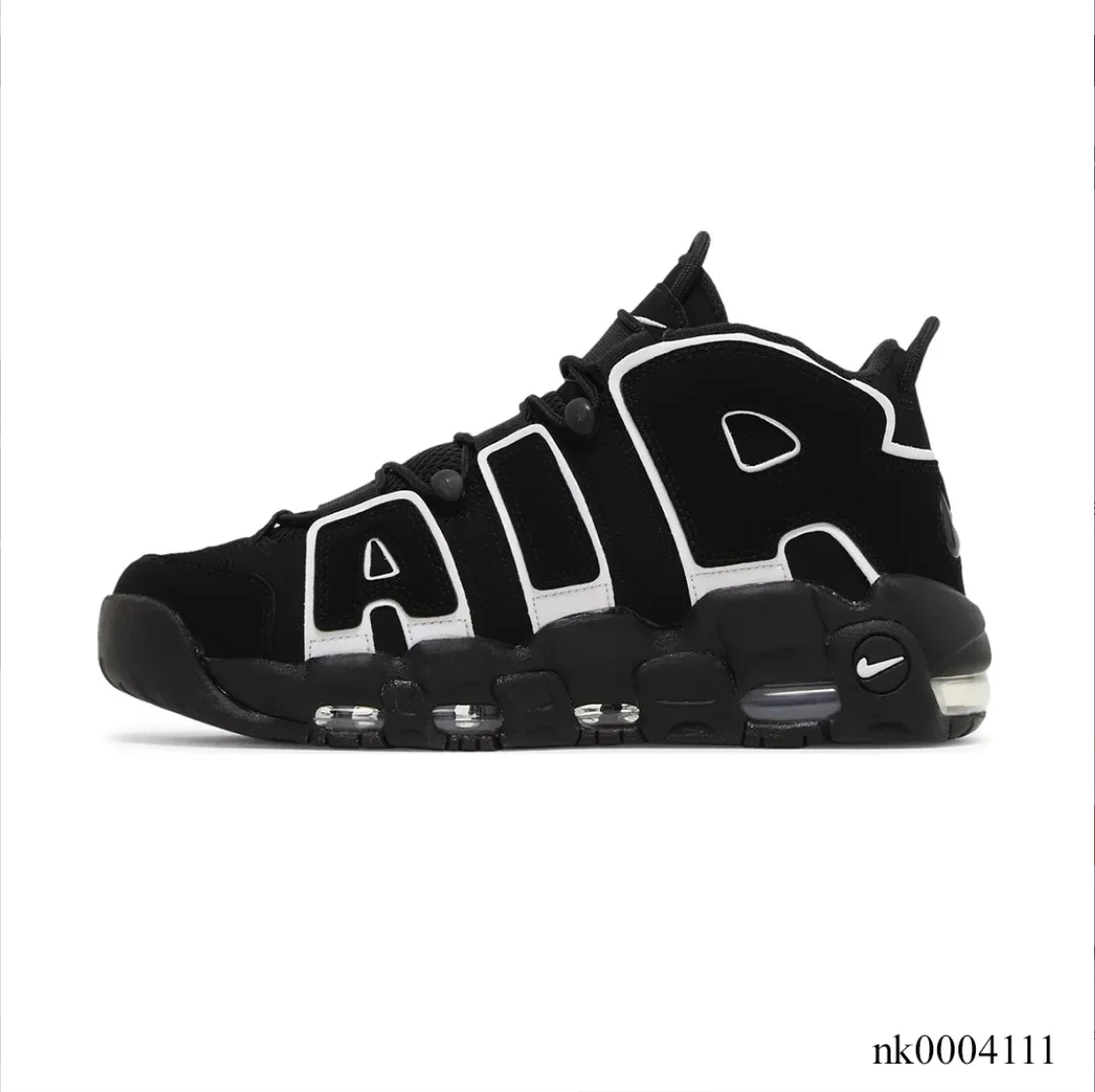Air More Uptempo Black White Shoes Sneakers by Air Jordan