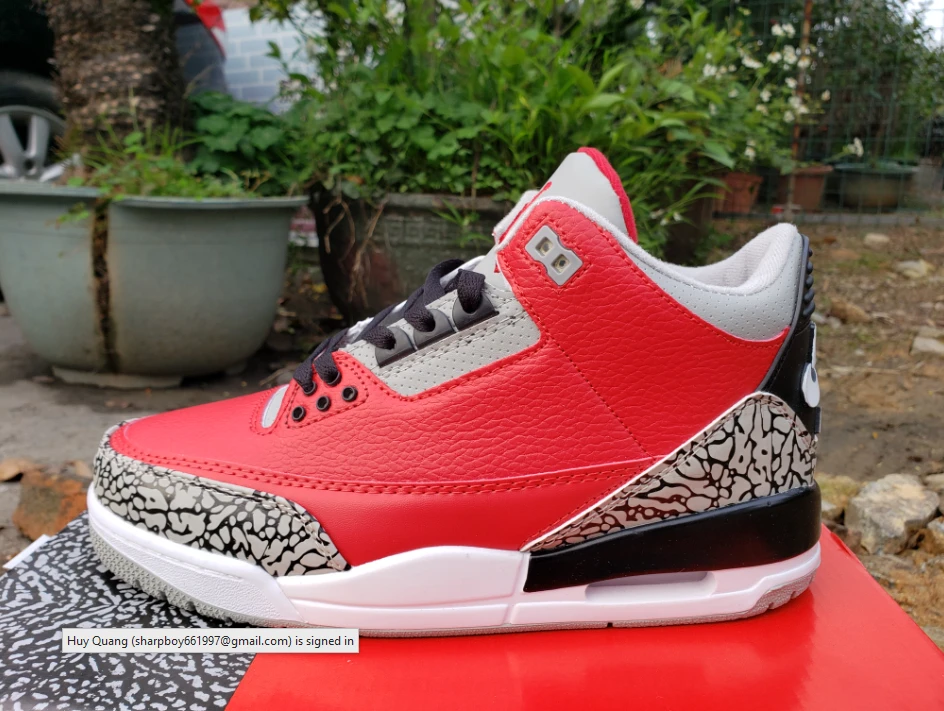 Air Jordan 3 Retro SE Fire Red Cement Grey by Air Jordan