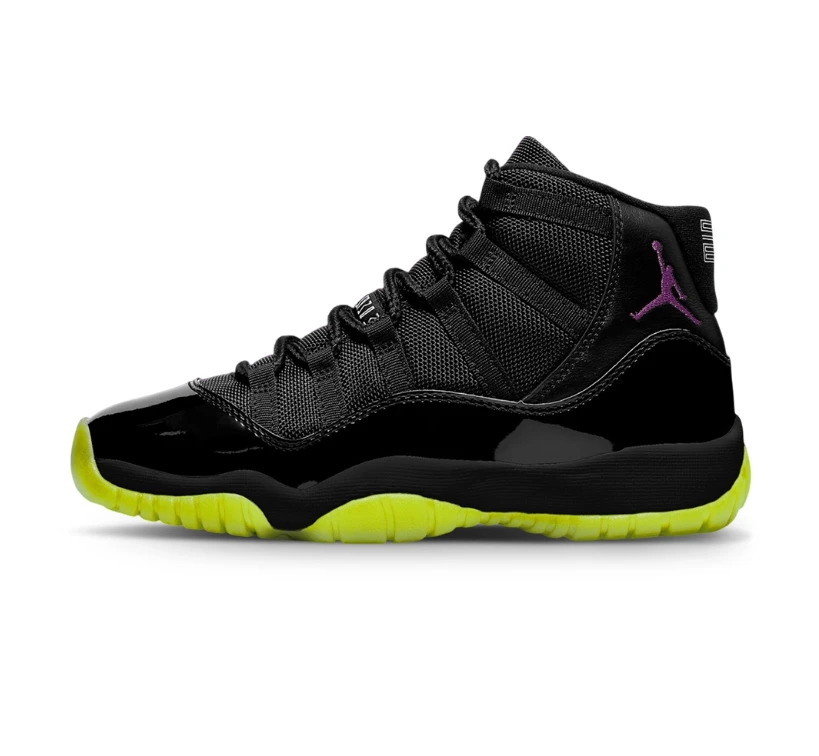 Air Jordan 11 BlackBarely Volt Shoes Sneakers by Air Jordan