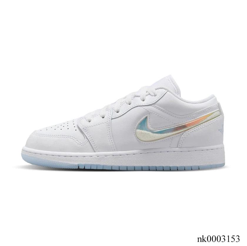 Air Jordan 1 Low Glitter Swoosh Shoes Sneakers by Air Jordan