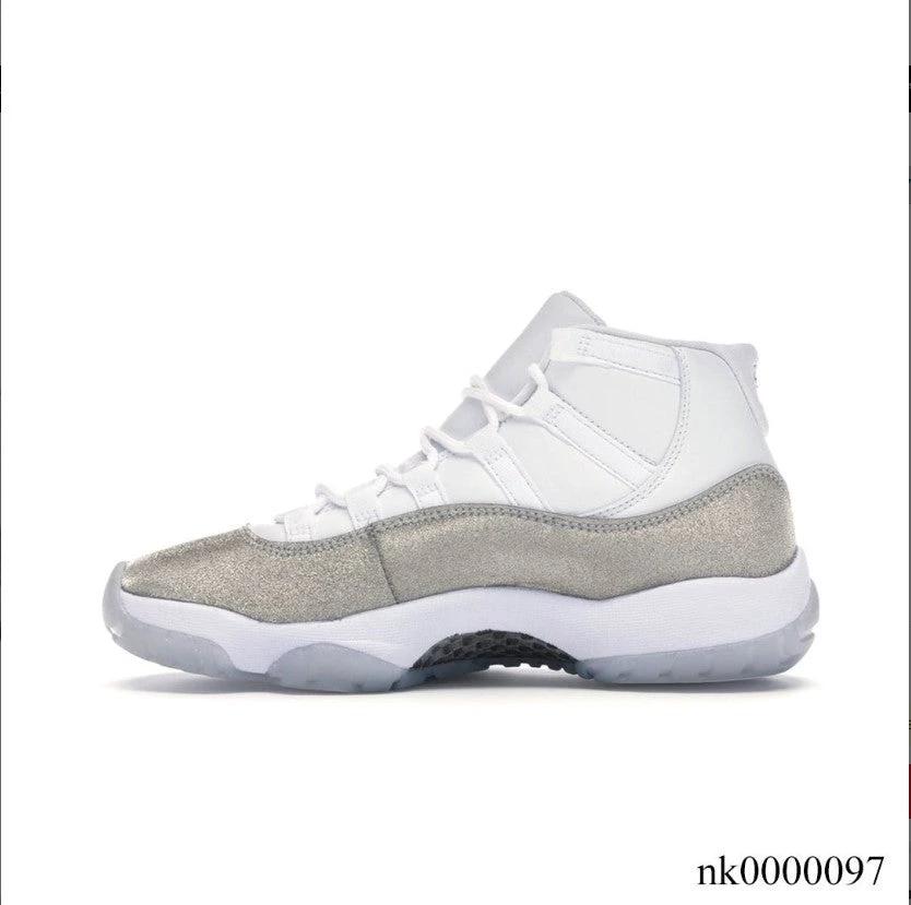 Air Jordan 11 Retro White Metallic Silver (W) Shoes Sneakers by Air Jordan