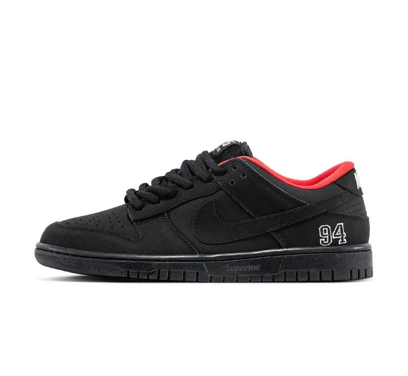 SUP x Dunk Low SB Black Shoes Sneakers by Air Jordan