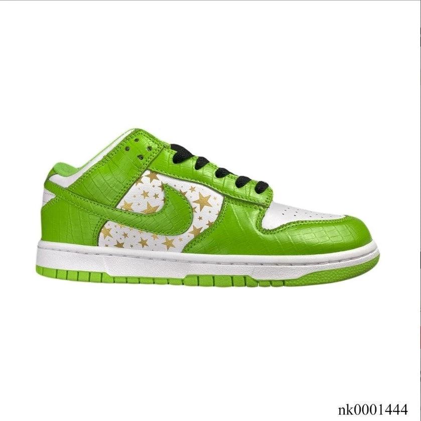 Nike SB Dunk Low White Green x Supreme Shoes Sneakers by Air Jordan