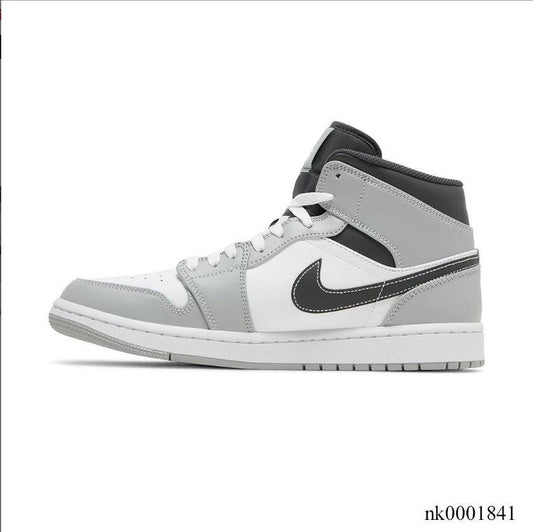 Air Jordan 1 Mid Light Smoke Grey Shoes Sneakers by Air Jordan