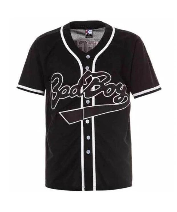 Notorious BIG Biggie Smalls Bad Boy Baseball Jersey Black by My Store