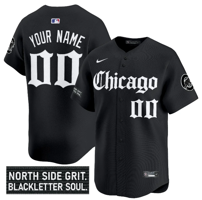 Chicago Cubs 'Gothic North Side Edition' Vapor Premier Limited Custom Jersey V2 - All Stitched by Chicago Cubs