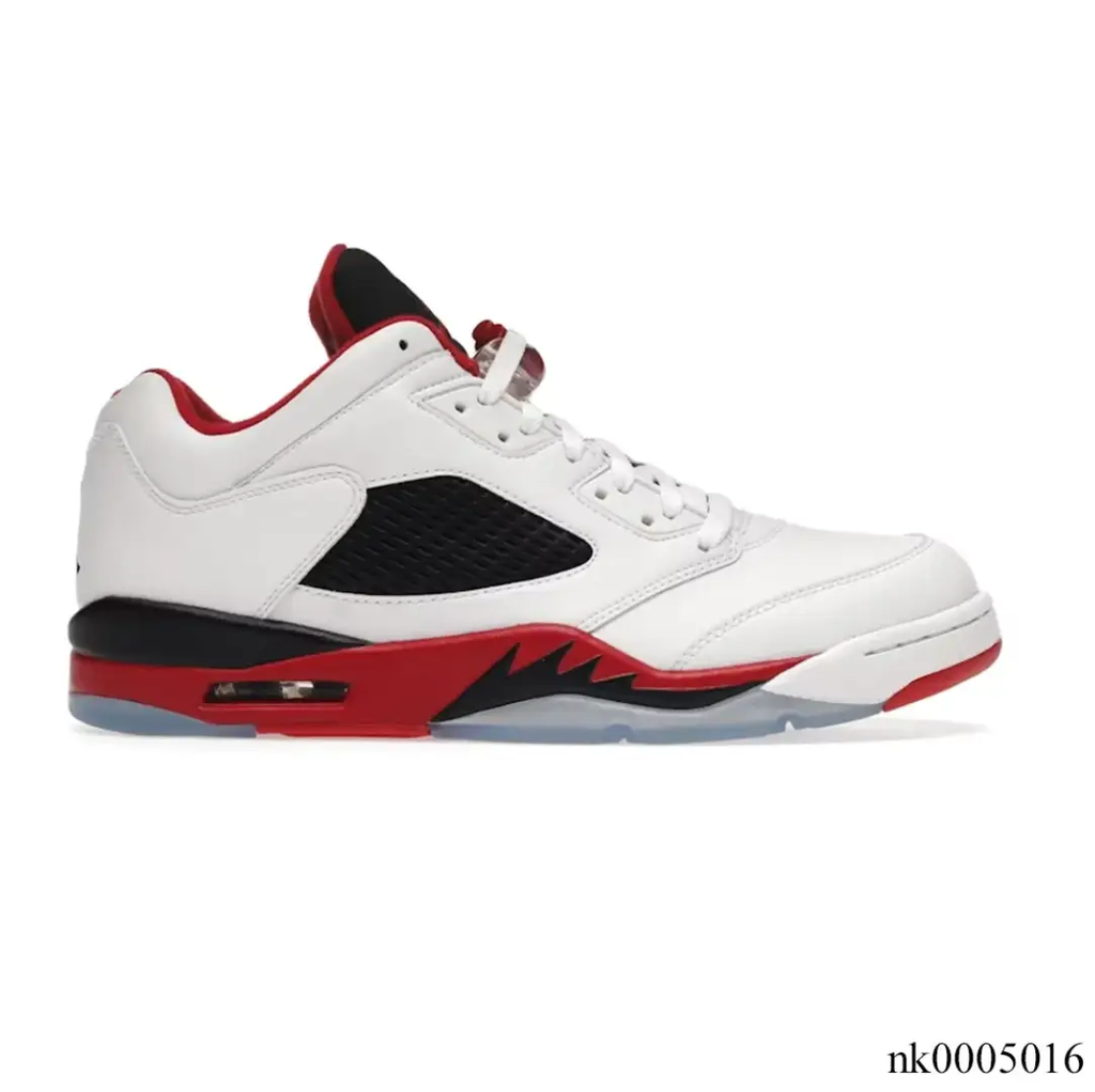 Air Jordan 5 Retro Low Fire Red Shoes Sneakers by Air Jordan