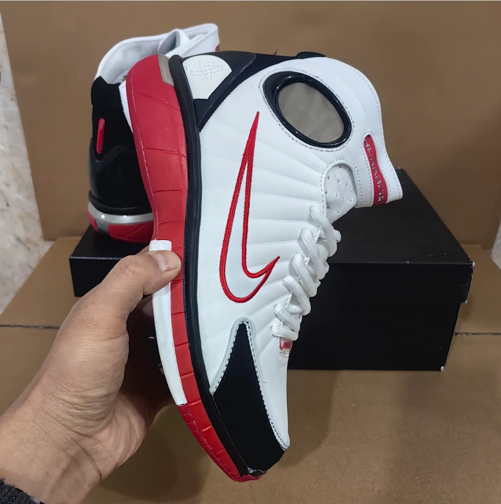 Air Zoom Huarache 2K4 White Varsity Red Shoes Sneakers by Air Jordan