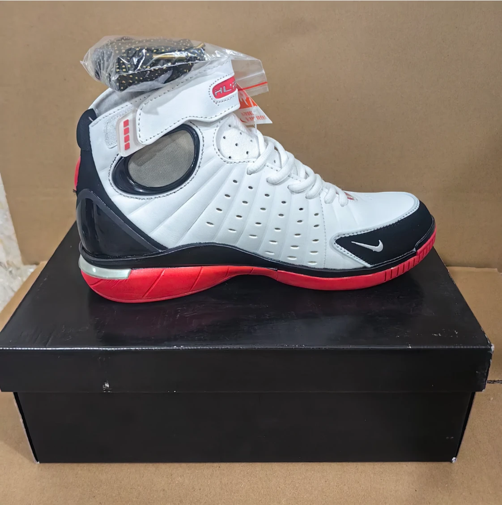 Air Zoom Huarache 2K4 White Varsity Red Shoes Sneakers by Air Jordan