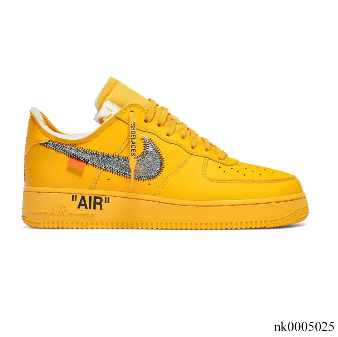 Air Force 1 Low OW ICA University Gold Shoes Sneakers by Air Jordan
