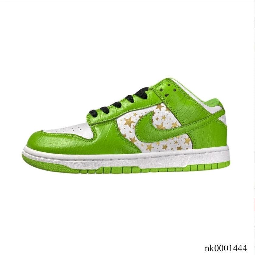 Nike SB Dunk Low White Green x Supreme Shoes Sneakers by Air Jordan