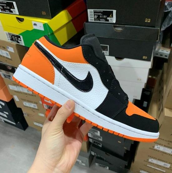 Air Jordan 1 Low Black and White Orange by Air Jordan