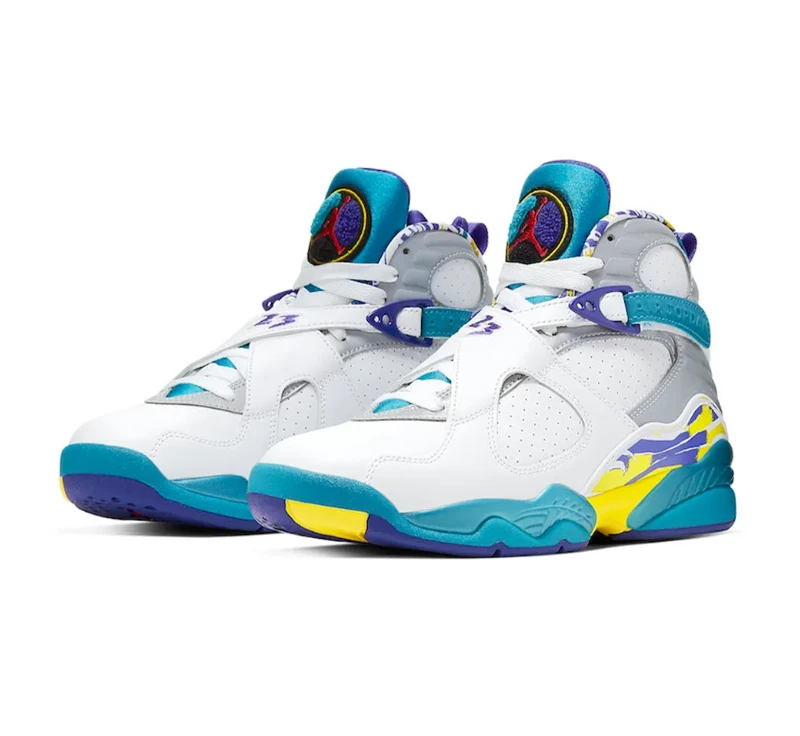 Air Jordan 8 White Aqua Shoes Sneakers by Air Jordan