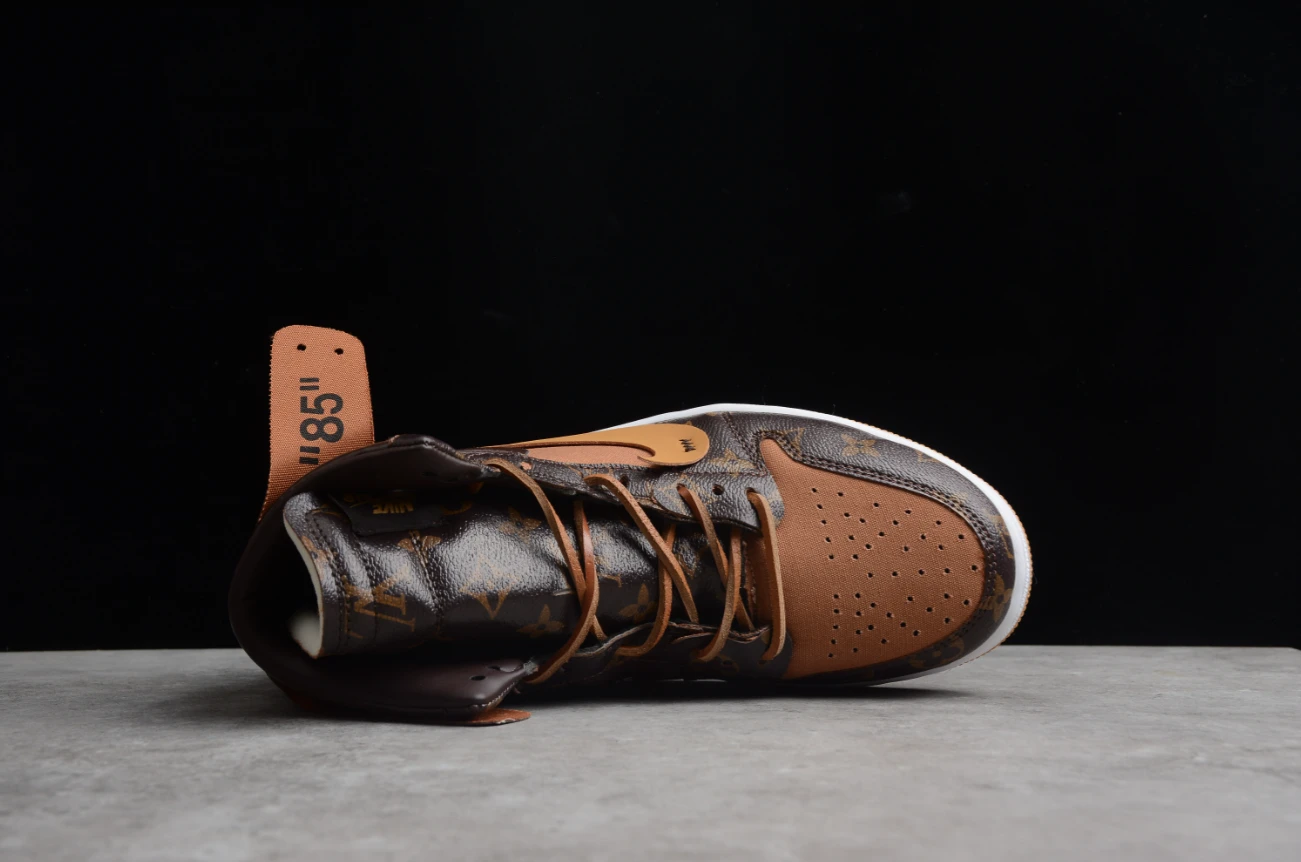 Off-White X Air Jordan 1 High Coffee Brown LV by Air Jordan