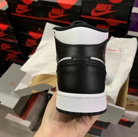 Air Jordan 1 Mid Black And White Reverse by Air Jordan