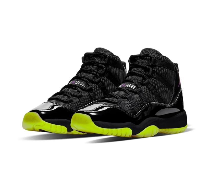 Air Jordan 11 BlackBarely Volt Shoes Sneakers by Air Jordan