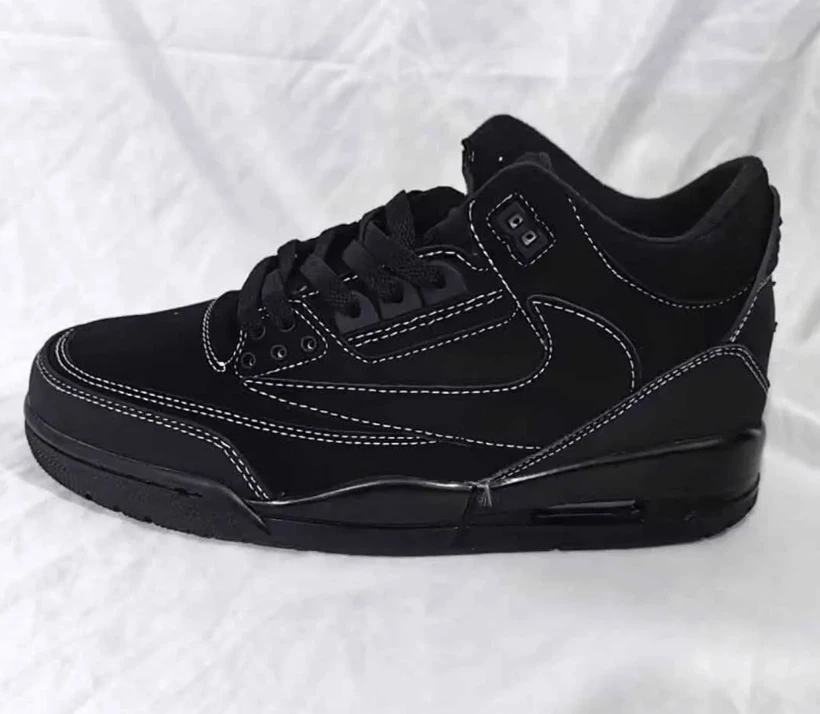 Travis Scott x AJ 3 Black Cat Shoes Sneakers by Air Jordan