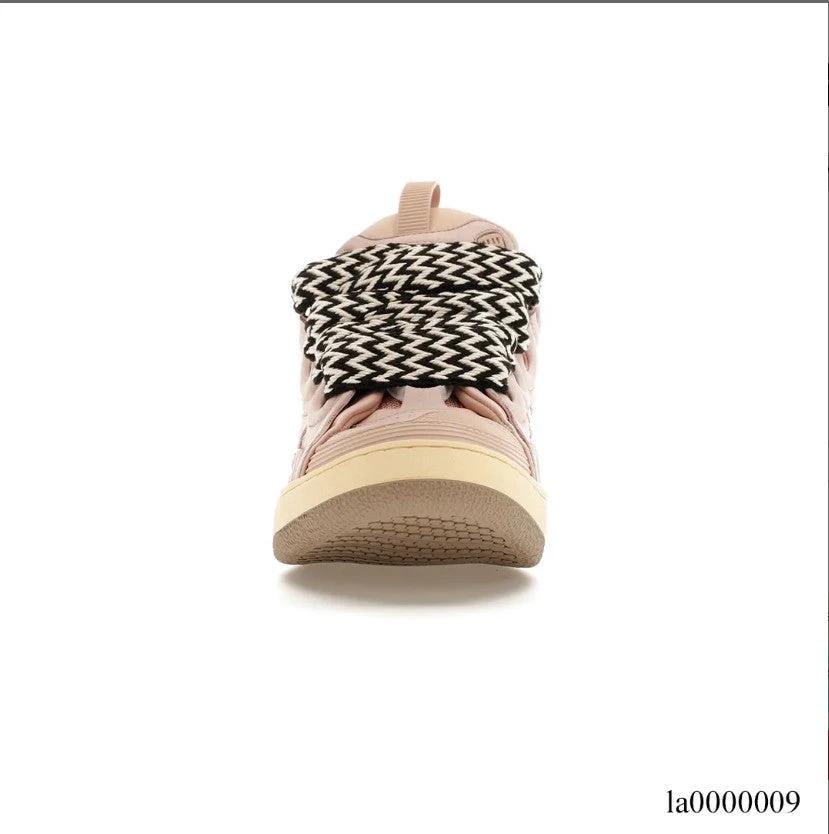 Lanvin Leather Curb Pink Gum Shoes Sneakers – la0000009 by Air Jordan