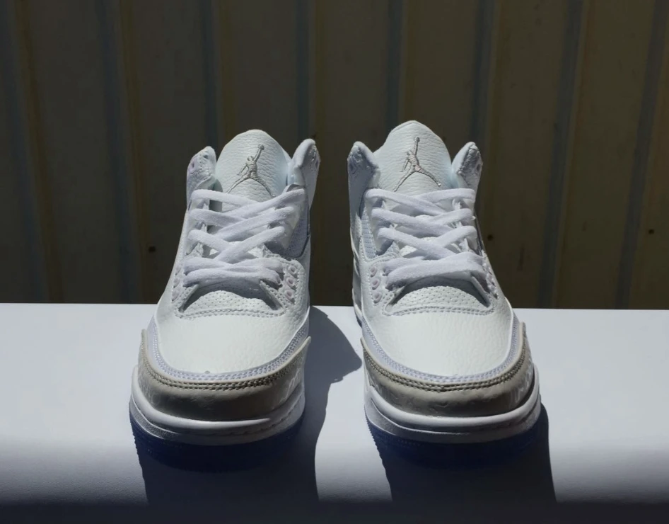 Air Jordan 3 Retro Pure White Triple White by Air Jordan