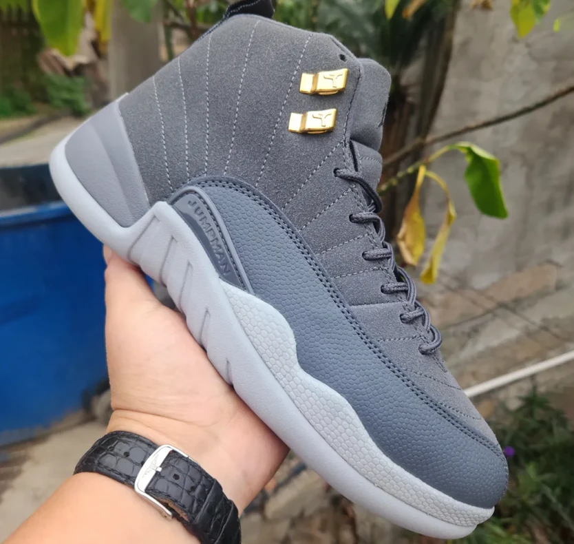 Air Jordan 12 Dark Grey Shoes Sneakers by Air Jordan