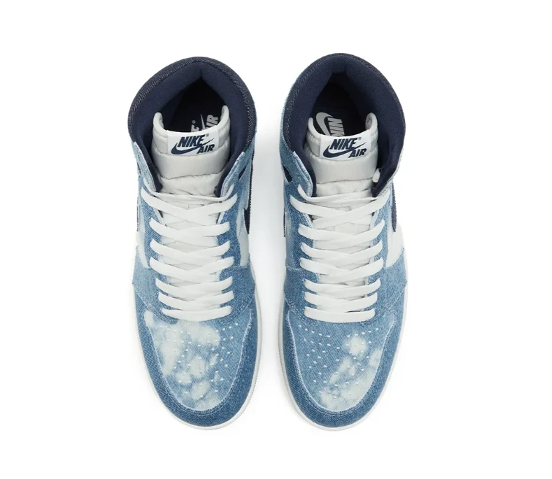 AJ 1 High OG Denim Shoes Sneakers by Air Jordan