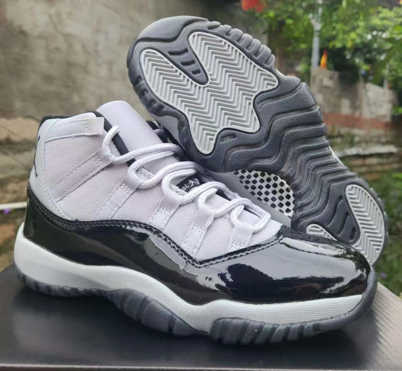 Air Jordan 11 Grey Black Shoes Sneakers by Air Jordan