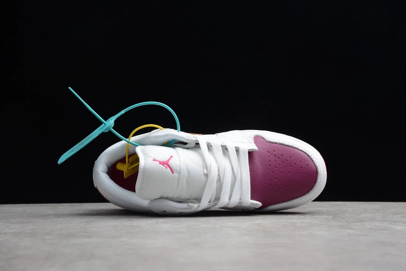 Air Jordan 1 Low Top White Pink Valentine's Day by Air Jordan