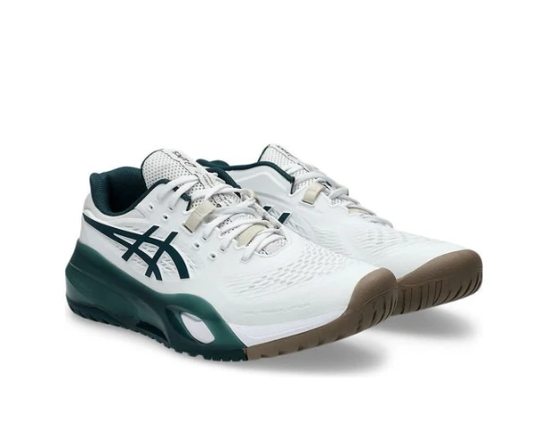 Asics Gel-Resolution X White Saxon Green 1041A481-111 by Air Jordan