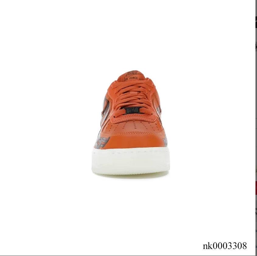 Air Force 1 Orange Skeleton Shoes Sneakers by Air Jordan