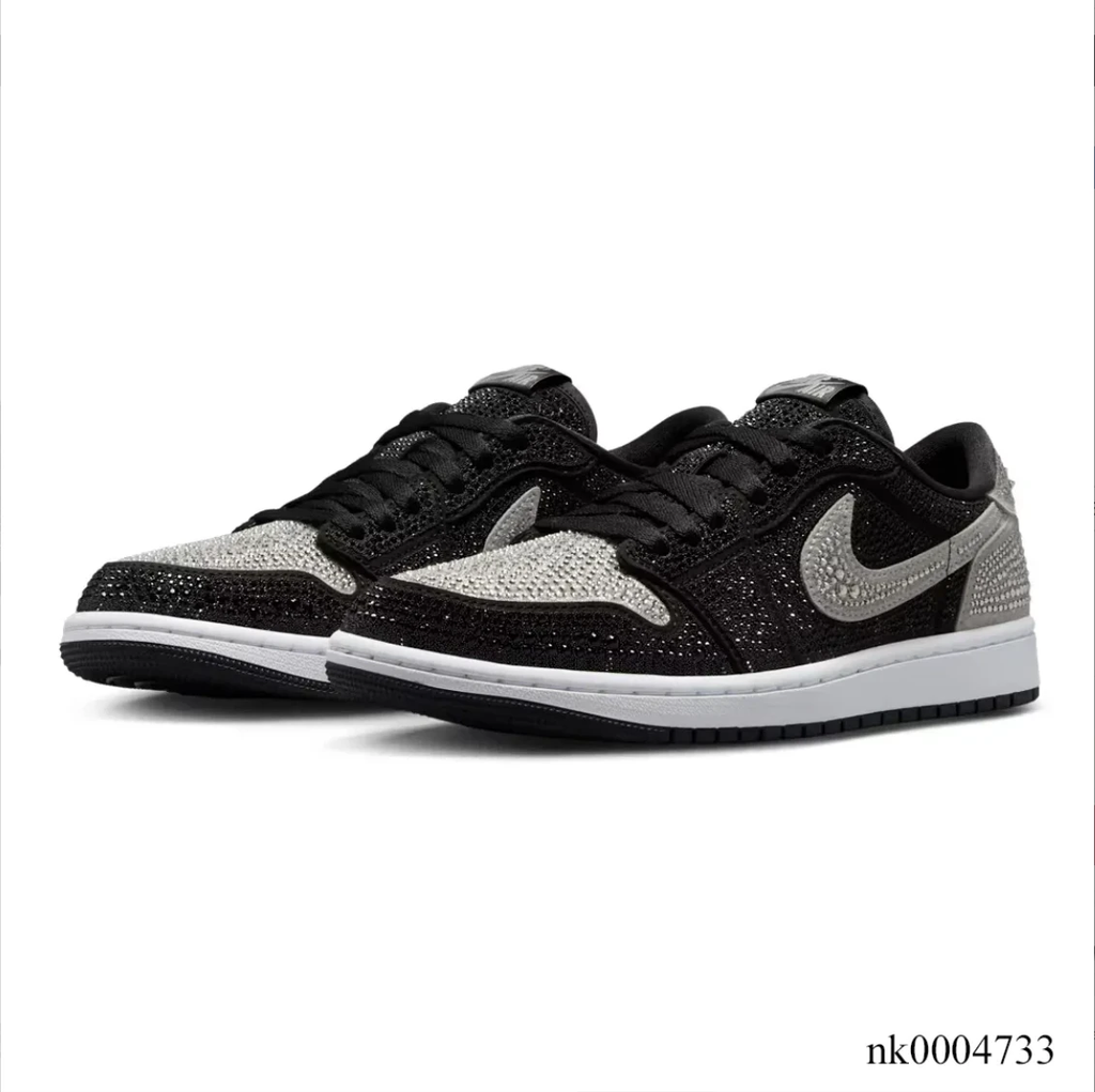 [Premium] Swarovski x Air Jordan 1 Low OG Stealth Shoes Sneakers by Air Jordan