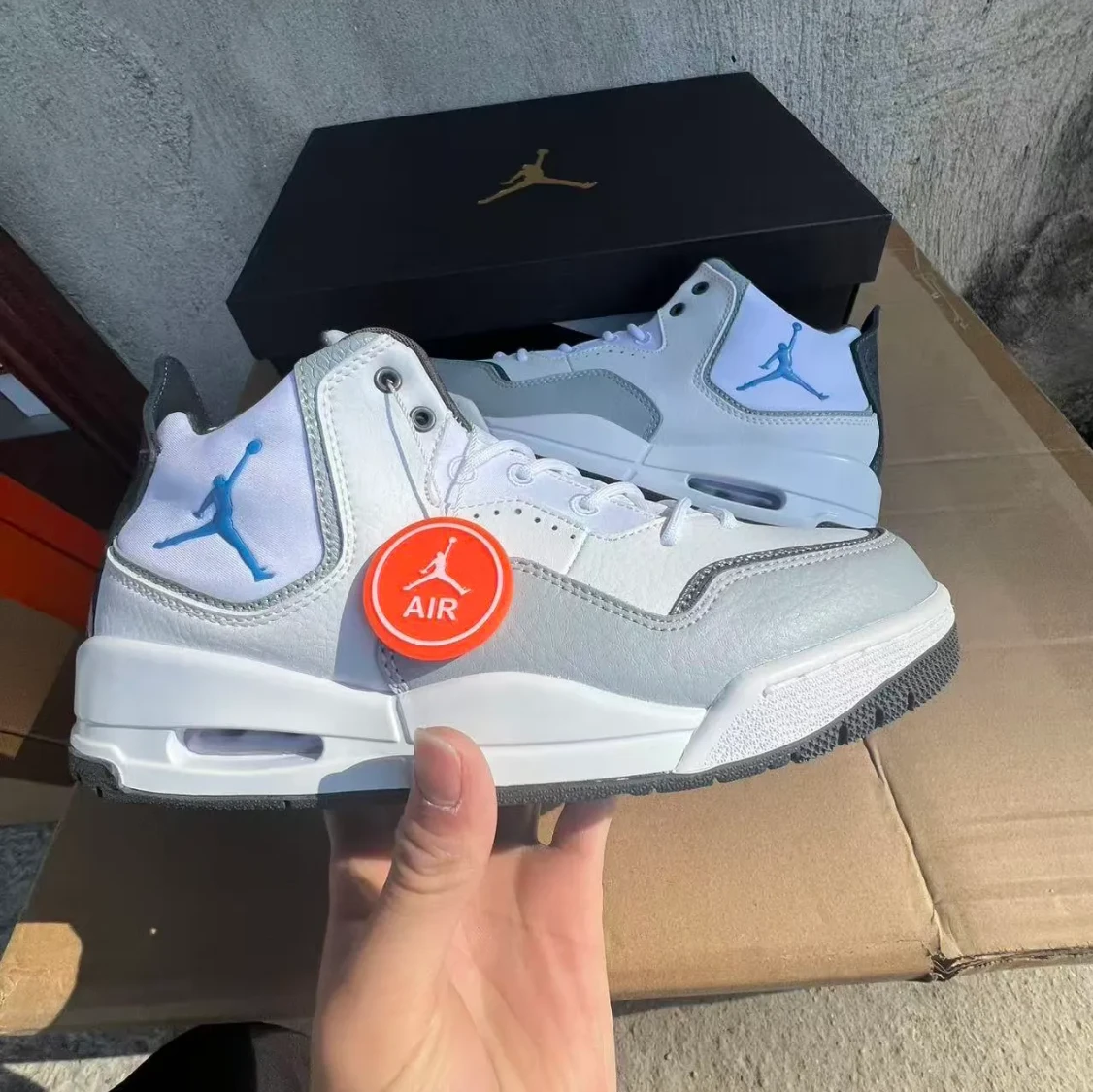 Air Jordan Courtside 23 White University Blue Shoes Sneakers by Air Jordan
