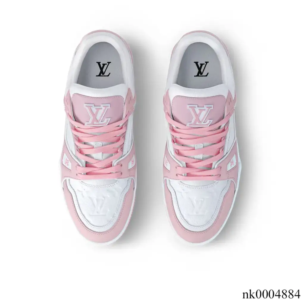 LV Trainer Pink Rose Shoes Sneakers by Air Jordan