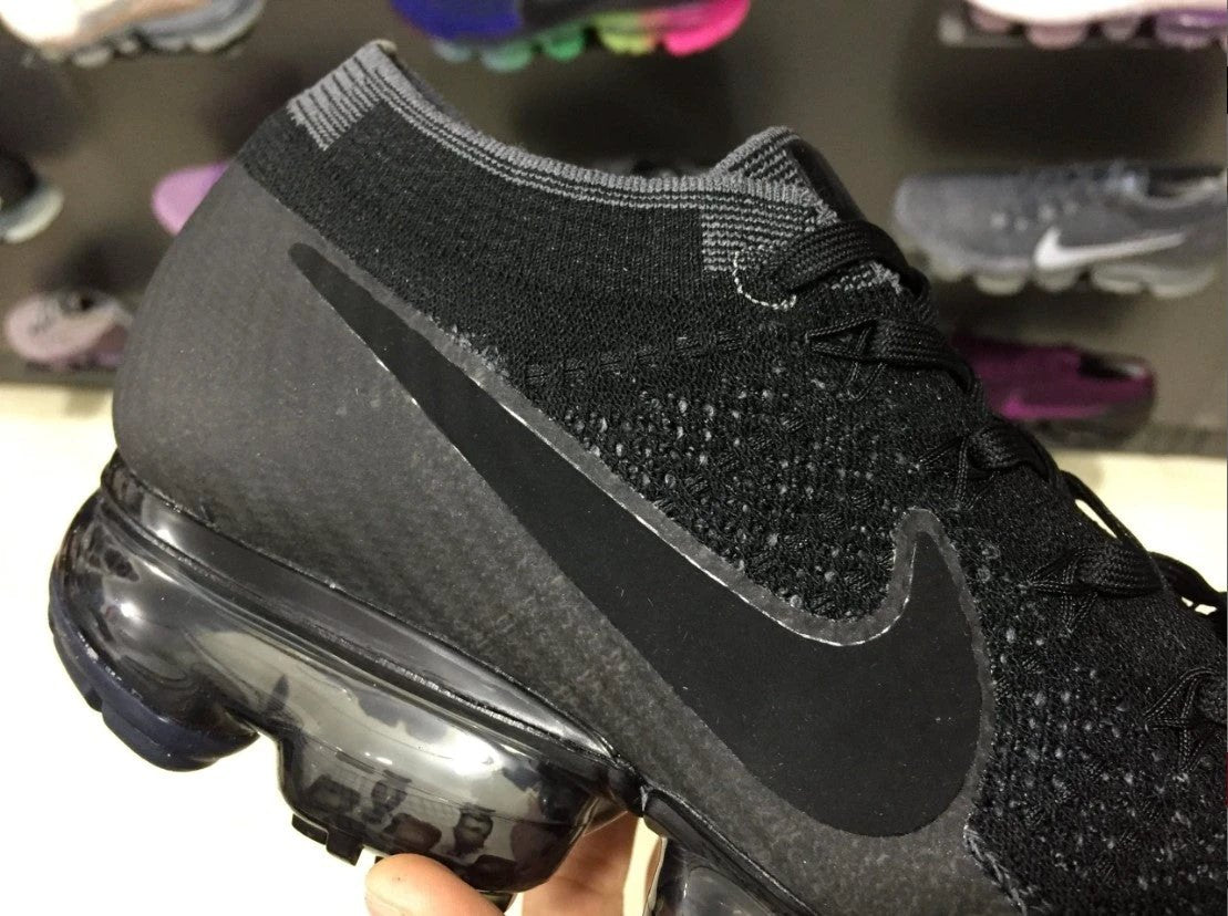 Air VaporMax Flyknit Black Dark Grey Shoes Sneakers by Air Jordan
