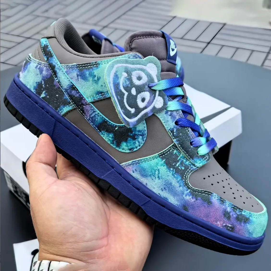 Dunk Low Panda Galaxy Shoes Sneakers by Air Jordan