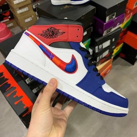 Air Jordan 1 Mid Red And Blue Color Hook by Air Jordan