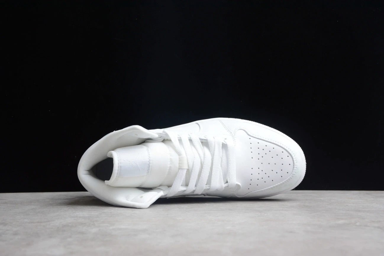 Air Jordan 1 Mid Triple White by Air Jordan