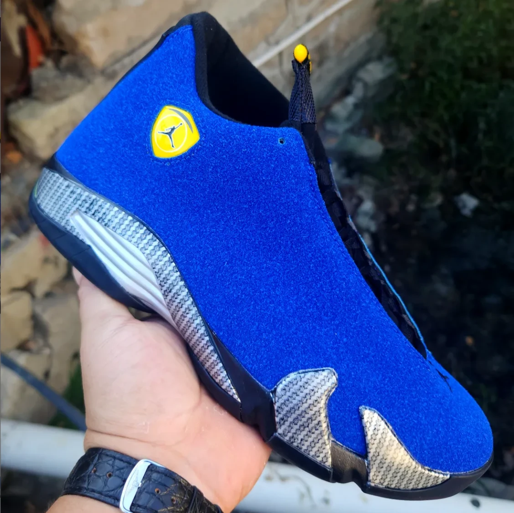 Air Jordan 14 Ferrari Blue Shoes Sneakers by Air Jordan