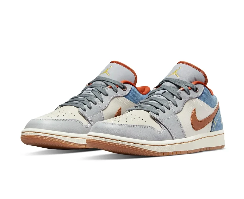 AJ 1 Low Phantom Denim Shoes Sneakers by Air Jordan