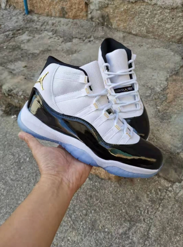 Air Jordan 11 White Black Gold by Air Jordan