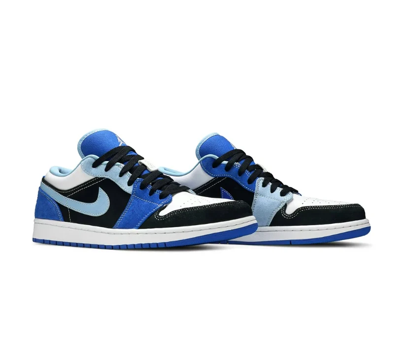 AJ 1 Low Racer Blue White Shoes Sneakers by Air Jordan