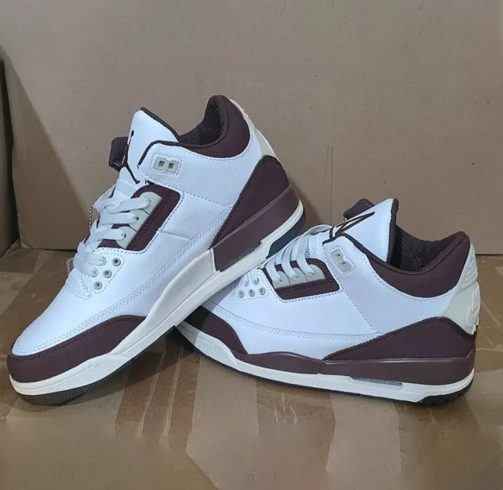 Air Jordan 3 x A Ma Maniere “Burgundy Crush” Shoes Sneakers by Air Jordan