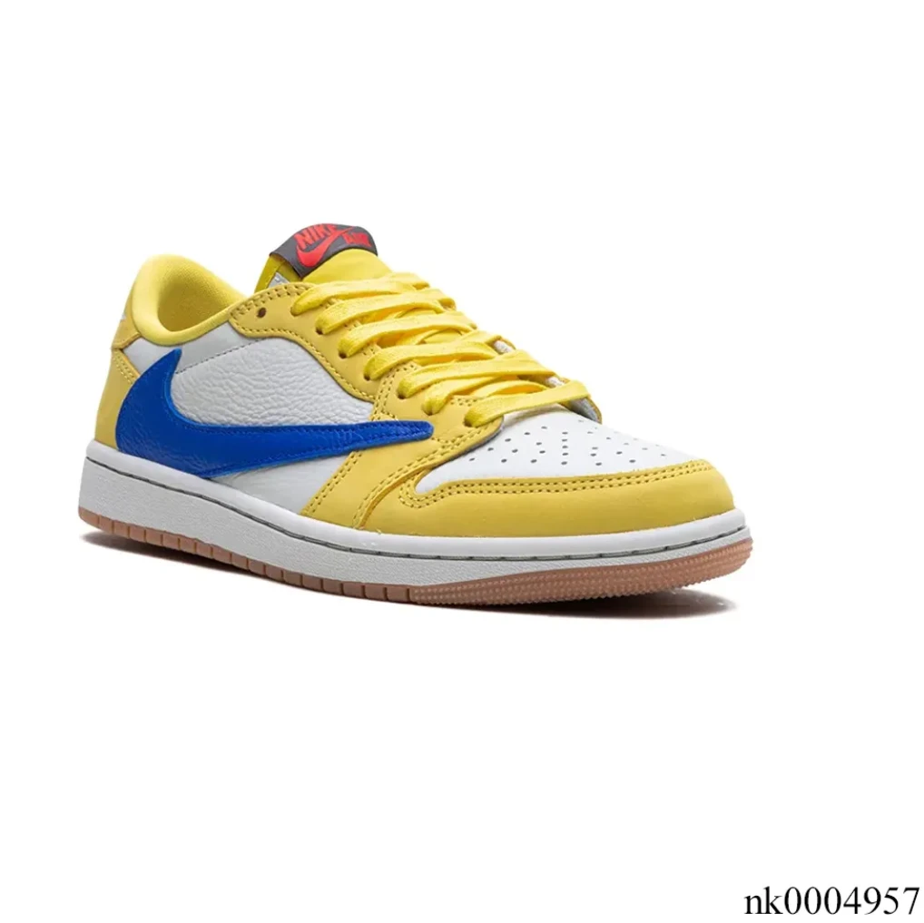 Travis Scott x Air Jordan 1 Retro Low Canary Shoes Sneakers by Air Jordan