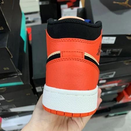 Air Jordan 1 Mid White Orange by Air Jordan