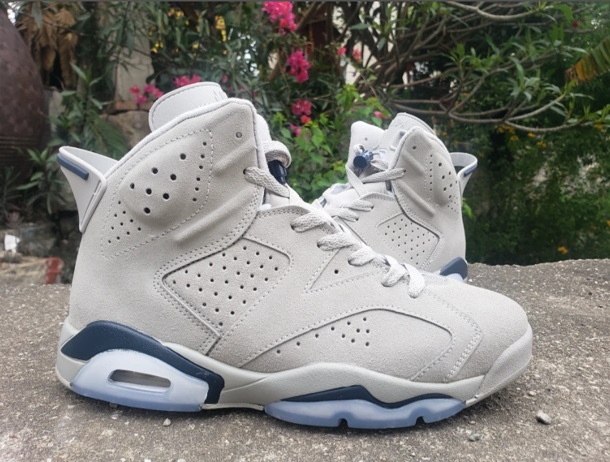 Air Jordan 6 Gray Dark Blue by Air Jordan