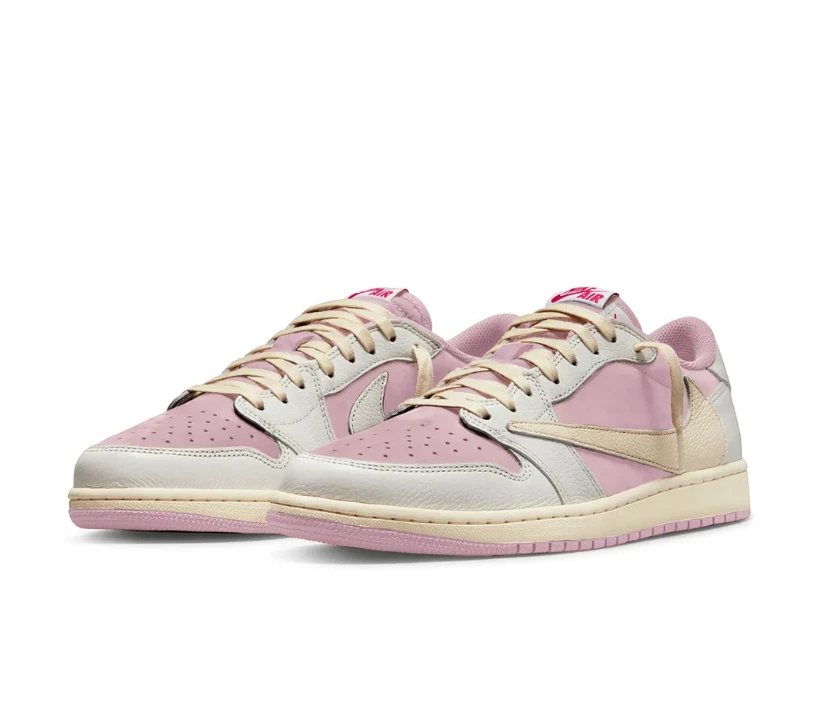 Travis Scott x Air Jordan 1 Low OG Shy Pink Shoes Sneakers by Air Jordan